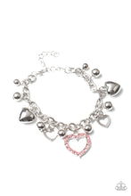 Load image into Gallery viewer, Beautifully Big-Hearted Pink Bracelet- Paparazzi