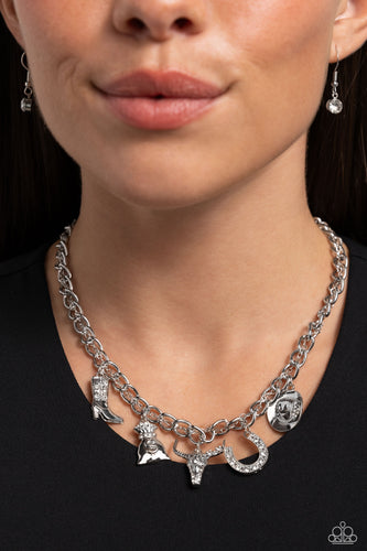 Cowboy Collection White Necklace- Paparazzi