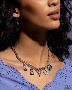 Cowboy Collection White Necklace- Paparazzi