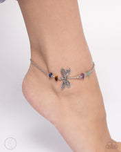 Load image into Gallery viewer, Dragonfly Drawn Multi Anklet- Paparazzi