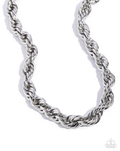 Load image into Gallery viewer, Complete Curves Silver Necklace- Paparazzi