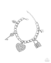 Load image into Gallery viewer, Fortified Fashion White Bracelet- Paparazzi