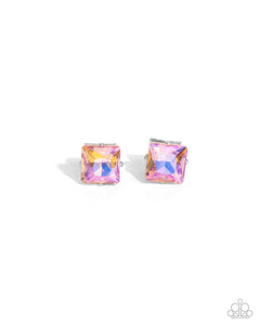 Squared Soprano Orange Earrings- Paparazzi