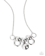 Load image into Gallery viewer, Sleek Staccato Silver Necklace- Paparazzi