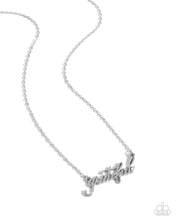 Load image into Gallery viewer, Grateful For You Silver Necklace- Paparazzi