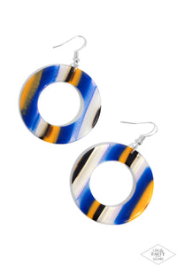 In Retrospect Blue Earrings- Paparazzi
