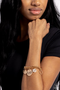 GLITTER and Grace Gold Bracelet- Paparazzi
