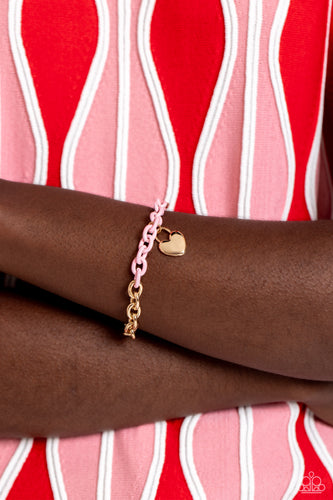 Locked And Loved Pink Bracelet- Paparazzi