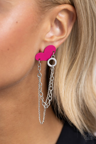 Altered Affection Pink Earrings- Paparazzi