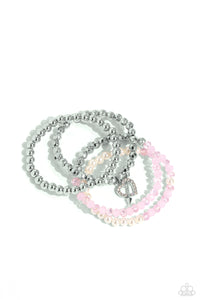 Heart-struck Haute Pink Bracelet- Paparazzi