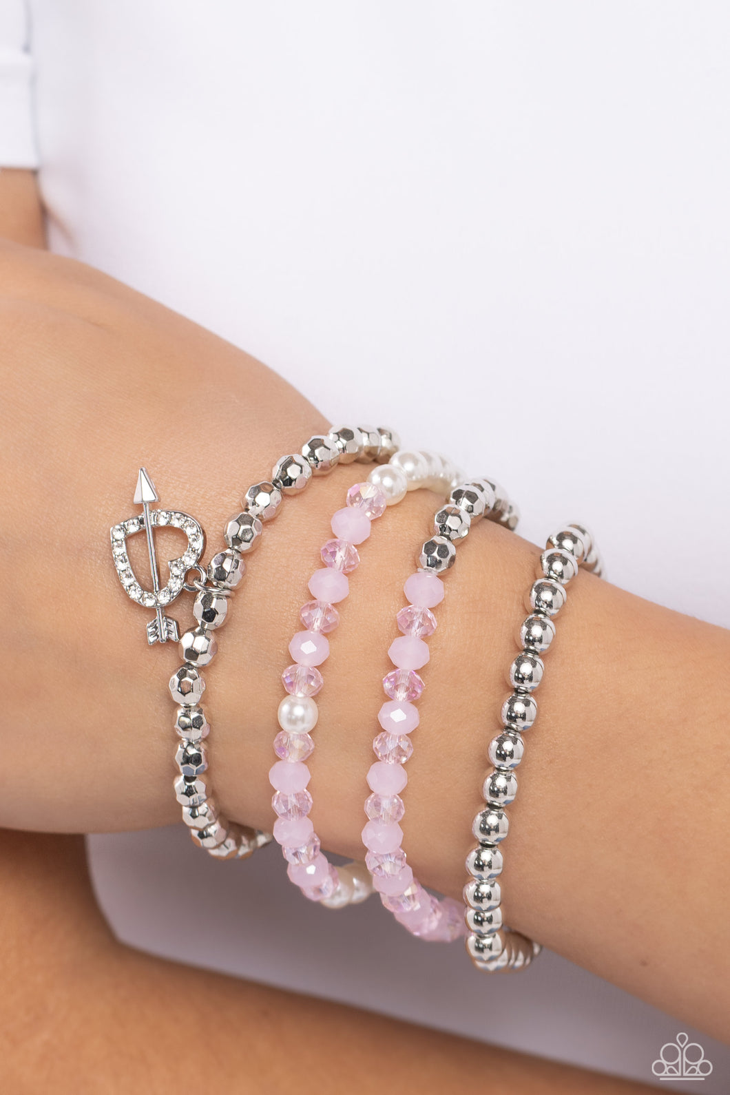 Heart-struck Haute Pink Bracelet- Paparazzi