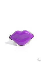 Load image into Gallery viewer, Lively Lips Purple Ring- Paparazzi