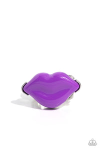 Lively Lips Purple Ring- Paparazzi