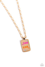 Load image into Gallery viewer, Yes You Can Gold Necklace- Paparazzi