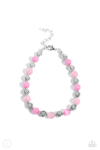 Beachy Bouquet Pink Anklet- Paparazzi