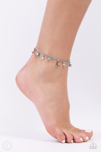 Stellar Sashay Blue Anklet- Paparazzi