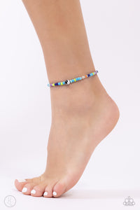 Seize the Shapes Blue Anklet- Paparazzi