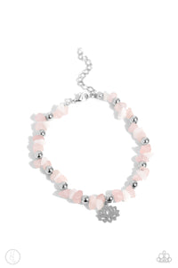 Lotus Landslide Pink Anklet- Paparazzi