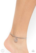 Load image into Gallery viewer, Pampered Peacemaker White Anklet- Paparazzi