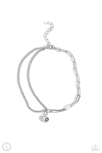 Solo Sojourn Silver Anklet- Paparazzi
