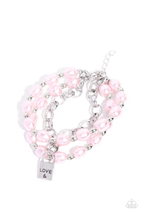 LOVE-Locked Legacy Pink Bracelet- Paparazzi