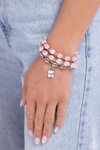 LOVE-Locked Legacy Pink Bracelet- Paparazzi