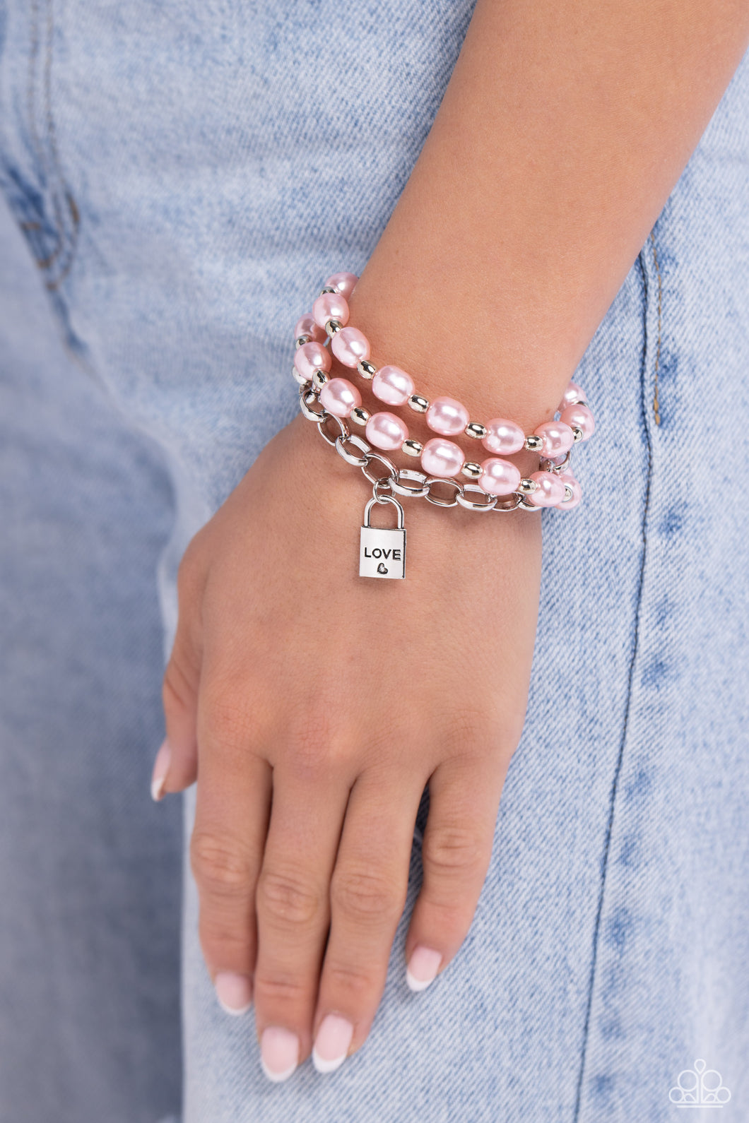 LOVE-Locked Legacy Pink Bracelet- Paparazzi
