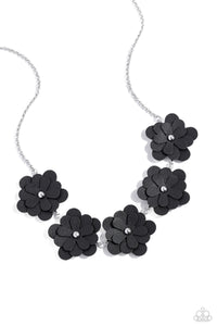 Balance of FLOWER Black Necklace- Paparazzi