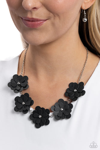 Balance of FLOWER Black Necklace- Paparazzi