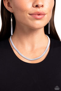 Spray Paint Sass White Necklace- Paparazzi