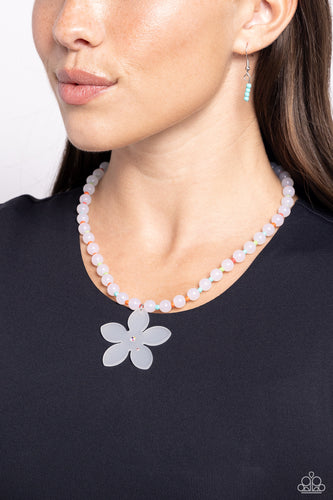 Nostalgic Novelty White Necklace- Paparazzi