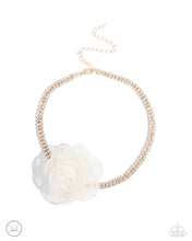 Load image into Gallery viewer, Rosy Range Gold Choker Necklace- Paparazzi