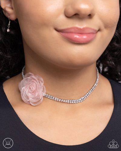 Rosy Range Pink Choker- Paparazzi
