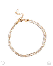 Load image into Gallery viewer, Dainty Declaration Gold Anklet- Paparazzi