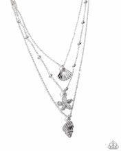 Load image into Gallery viewer, Seashell Sonata Silver Necklace- Paparazzi