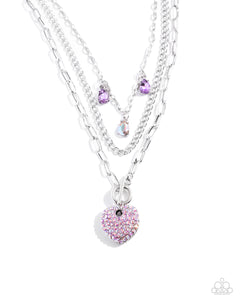 HEART History Purple Necklace- Paparazzi