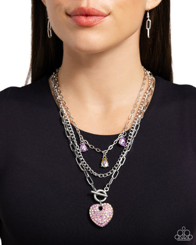 HEART History Purple Necklace- Paparazzi