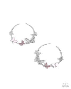 Aerial Allegiance Pink Earrings- Paparazzi
