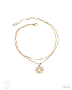 Blossoming Breeze Gold Anklet- Paparazzi