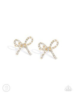 Convincing Charm Gold Cuff Earrings- Paparazzi