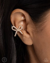 Load image into Gallery viewer, Convincing Charm Gold Cuff Earrings- Paparazzi