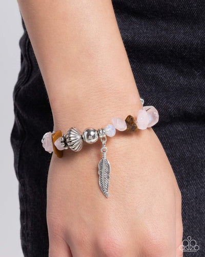 Earthy Earning Pink Bracelet- Paparazzi