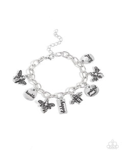 Compassionate Charm Silver Bracelet- Paparazzi