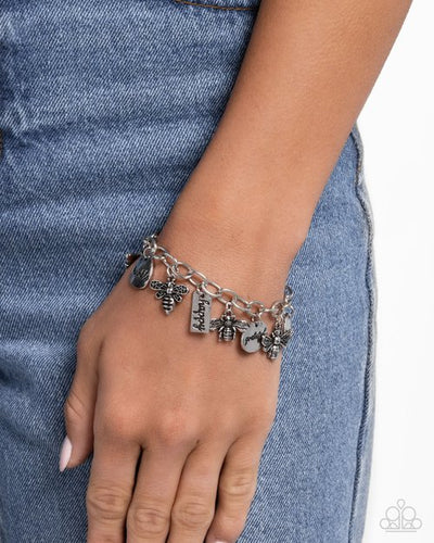 Compassionate Charm Silver Bracelet- Paparazzi
