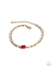 Load image into Gallery viewer, Fitted Fidelity Red Bracelet- Paparazzi