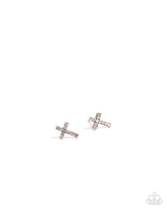 Sacred Shimmer Gold Earrings- Paparazzi