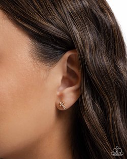Sacred Shimmer Gold Earrings- Paparazzi