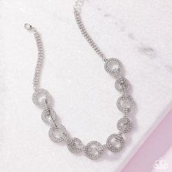 Elegant Embrace White Necklace- Paparazzi