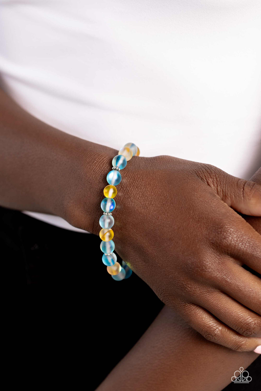 Clear Craze Blue Bracelet- Paparazzi