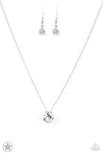 What A Gem White Necklace- Paparazzi